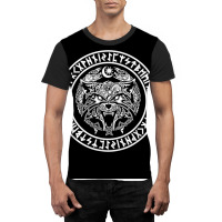 Viking Fenriswolf Fenrir Emblem Norse Mythology  Yellow Graphic T-shirt | Artistshot