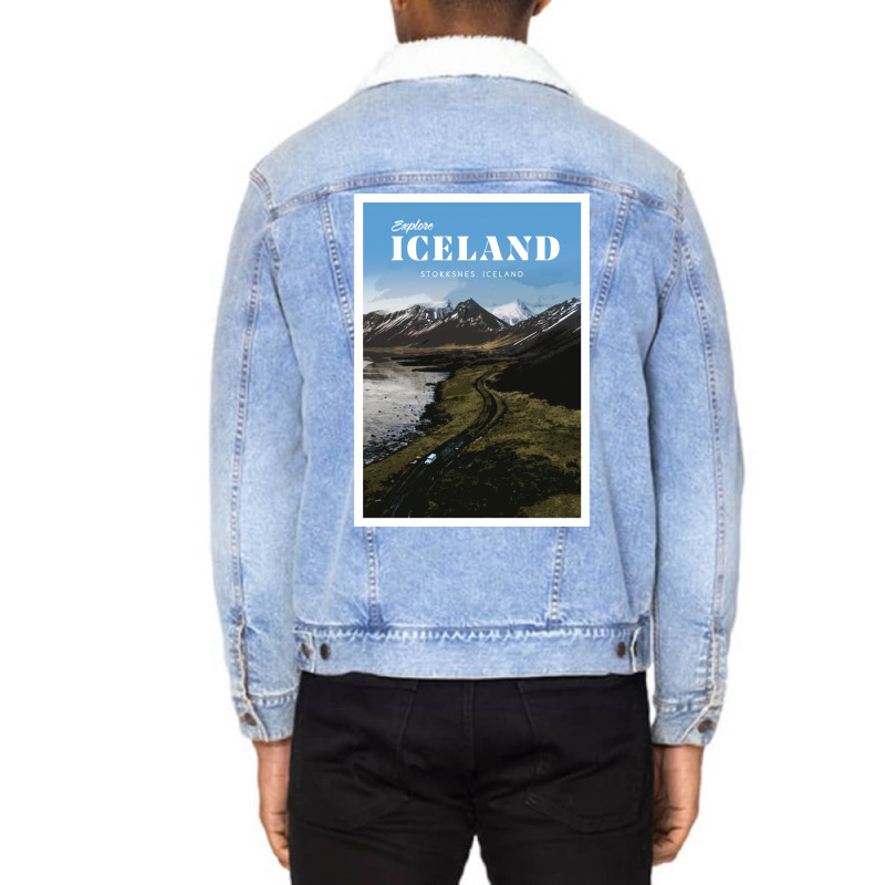 Visit Stokksnes Iceland  Cool Music Unisex Sherpa-lined Denim Jacket | Artistshot