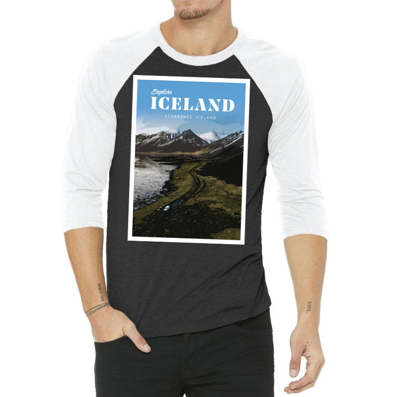 Visit Stokksnes Iceland  Cool Music 3/4 Sleeve Shirt | Artistshot