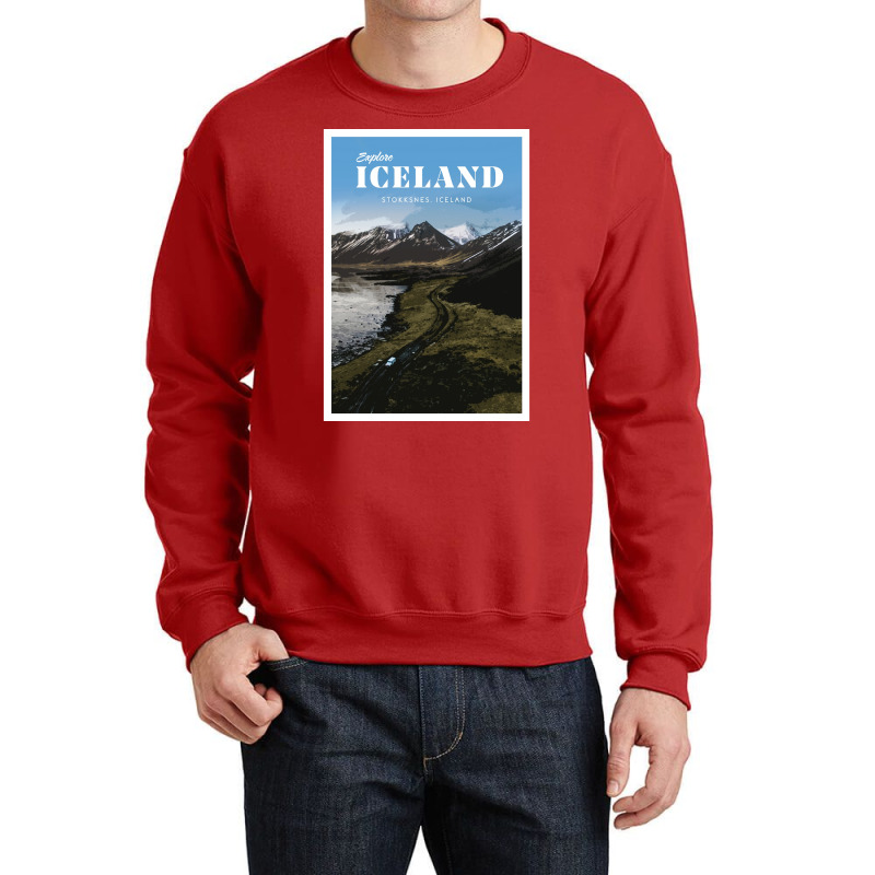 Visit Stokksnes Iceland  Cool Music Crewneck Sweatshirt | Artistshot