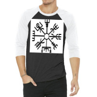 Viking Vegvisir  Hipster 70s 3/4 Sleeve Shirt | Artistshot