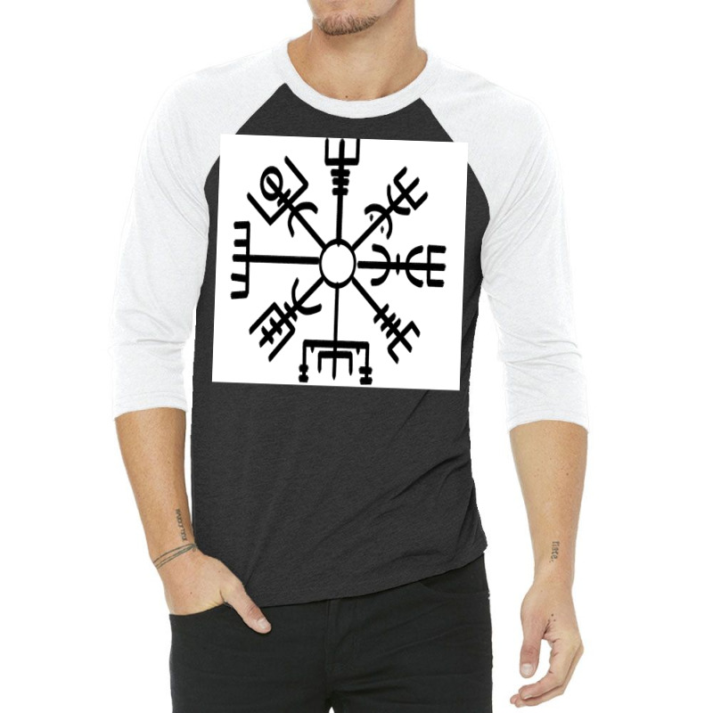 Viking Vegvisir  Hipster 70s 3/4 Sleeve Shirt by gravalahrenl | Artistshot