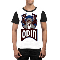 Viking Odin Norse God  Blue 70s Graphic T-shirt | Artistshot