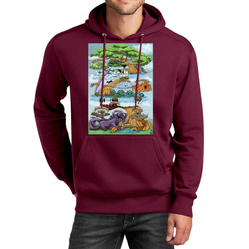 Yggdrasill The Nine Worlds  Funny Quote Tumblr Unisex Hoodie | Artistshot