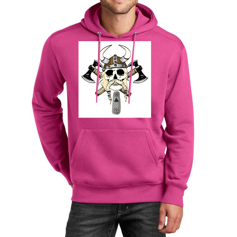 Viking Red Hipster Unisex Hoodie | Artistshot