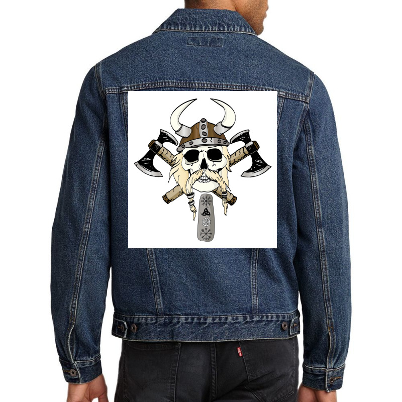 Viking Red Hipster Men Denim Jacket | Artistshot