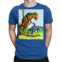 Allosaurus Vs Dryosaurus Poster Music T-shirt | Artistshot