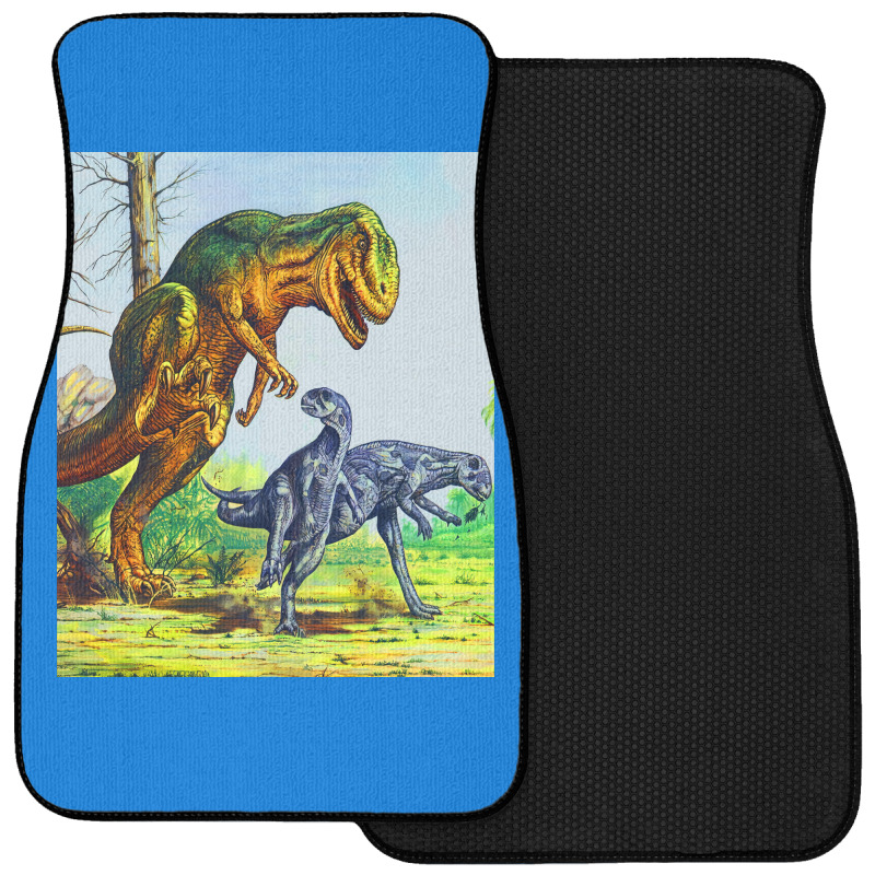 Allosaurus Vs Dryosaurus Poster Music Front Car Mat | Artistshot