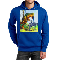 Allosaurus Vs Dryosaurus Poster Music Unisex Hoodie | Artistshot