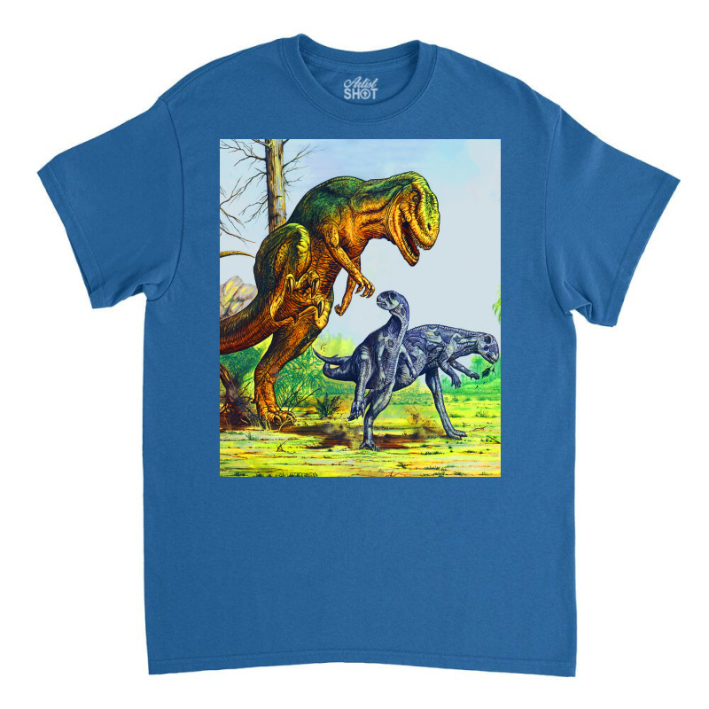 Allosaurus Vs Dryosaurus Poster Music Classic T-shirt | Artistshot