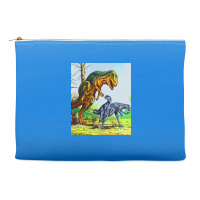 Allosaurus Vs Dryosaurus Poster Music Accessory Pouches | Artistshot