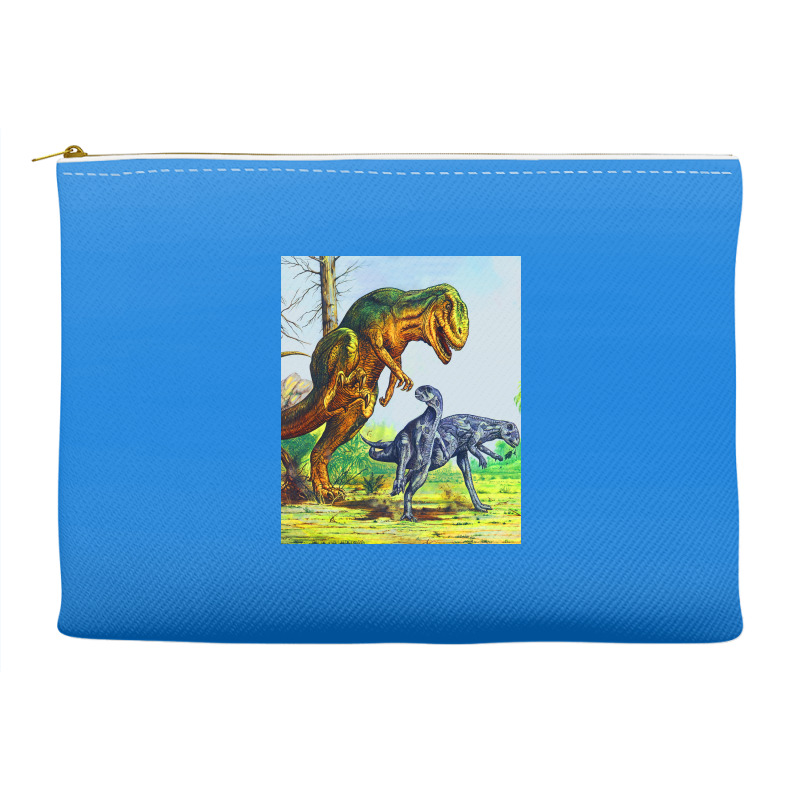 Allosaurus Vs Dryosaurus Poster Music Accessory Pouches | Artistshot