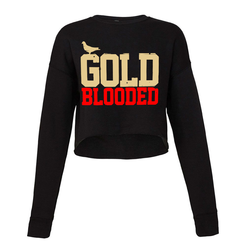 Warrior Gold Blooded Sport Cropped Sweater | Artistshot