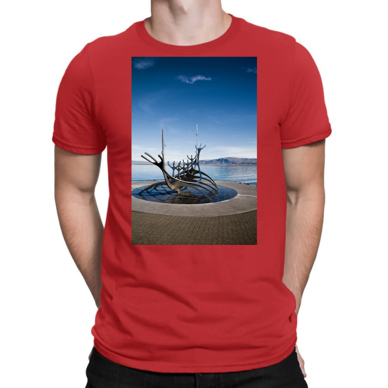 Viking Ship Sculpture Reykjavik Iceland  Aesthetic Hipster T-shirt | Artistshot