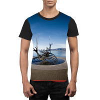 Viking Ship Sculpture Reykjavik Iceland  Aesthetic Hipster Graphic T-shirt | Artistshot