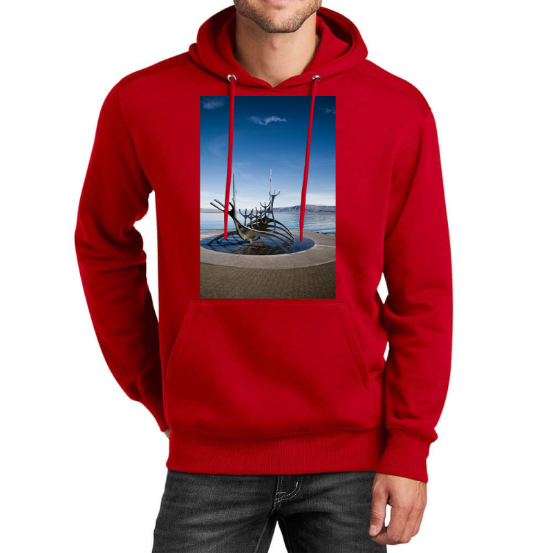 Viking Ship Sculpture Reykjavik Iceland  Aesthetic Hipster Unisex Hoodie | Artistshot