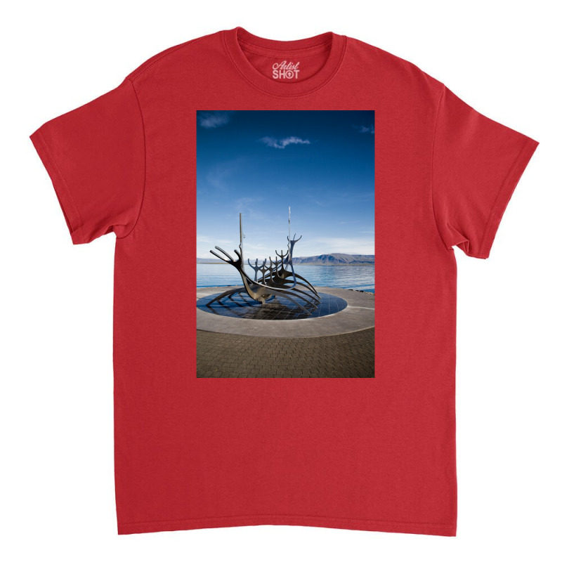 Viking Ship Sculpture Reykjavik Iceland  Aesthetic Hipster Classic T-shirt | Artistshot