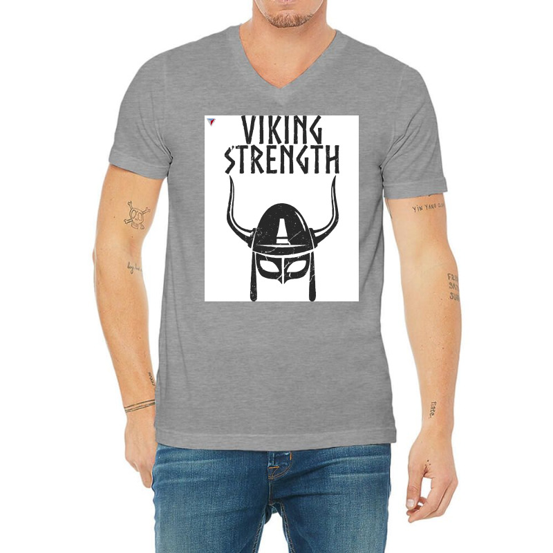 Viking Strength Workout Training Black Gym Menx27s Tshirt By Cyrca Ori V-neck Tee | Artistshot