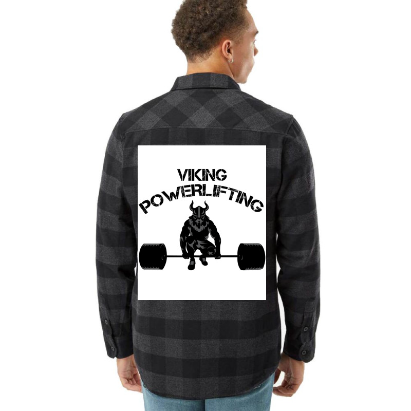 Viking Training Powerlifting Bodybuilding Fitness  80s Nostalgia Flannel Shirt | Artistshot