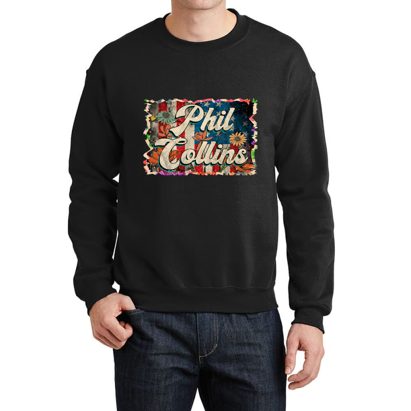 Lovely Phil Retro Pattern 80s 90s Birthday Flowers Style Crewneck Sweatshirt | Artistshot