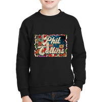 Lovely Phil Retro Pattern 80s 90s Birthday Flowers Style Youth Sweatshirt | Artistshot