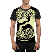 Viking Tree  Blue Travel Graphic T-shirt | Artistshot