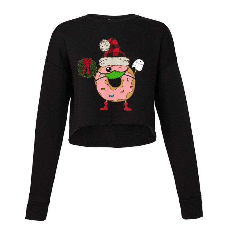 Christmas Donut Party Cropped Sweater | Artistshot