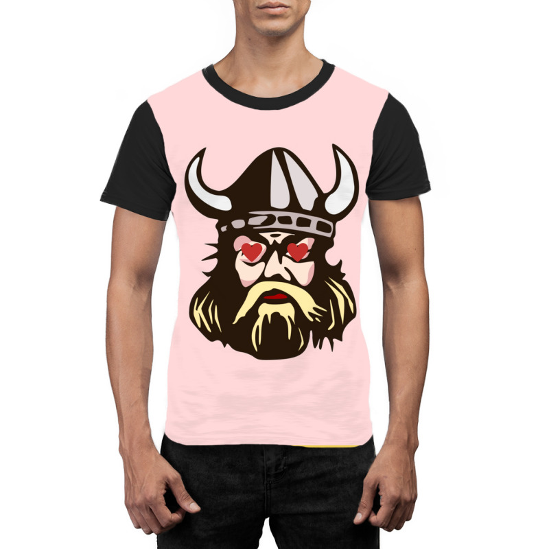 Viking Valentines Love Eyes  Humor Graphic T-shirt | Artistshot