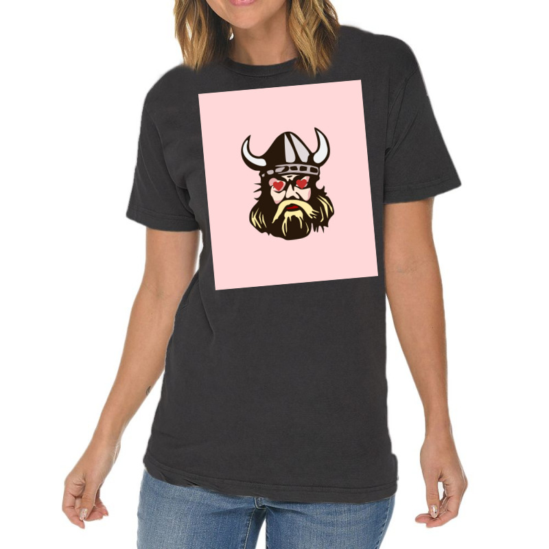 Viking Valentines Love Eyes  Humor Vintage T-shirt | Artistshot