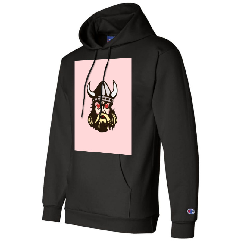 Viking Valentines Love Eyes  Humor Champion Hoodie | Artistshot