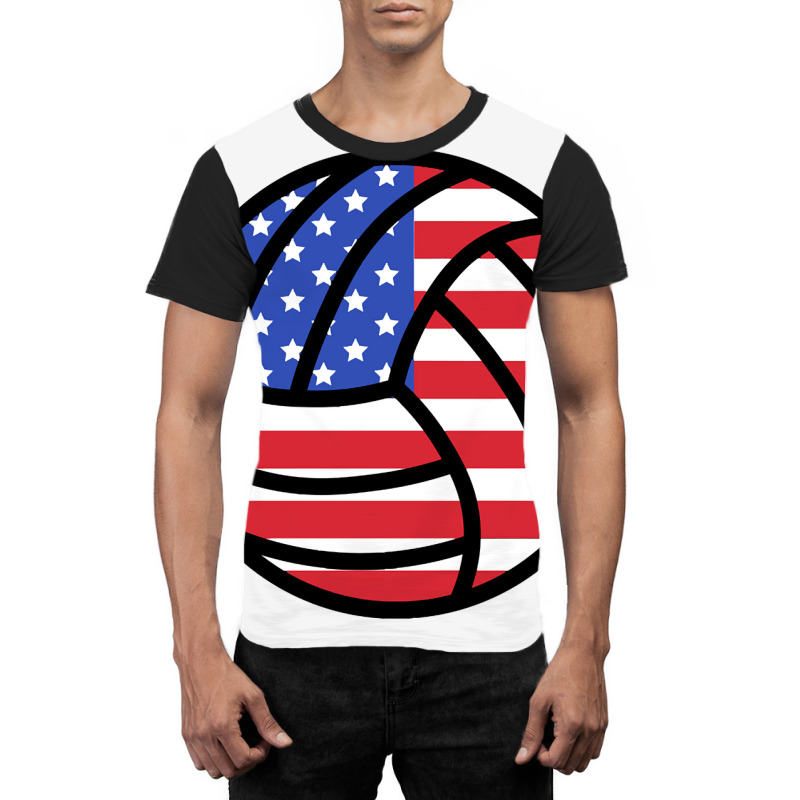 American Volleyball Graphic T-shirt | Artistshot