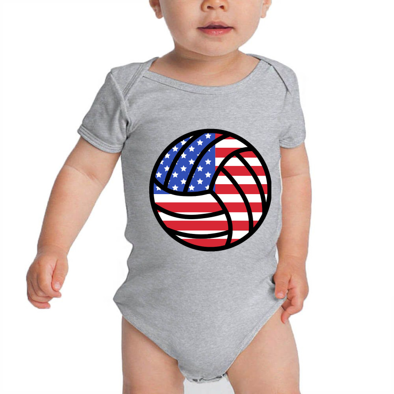 American Volleyball Baby Bodysuit | Artistshot