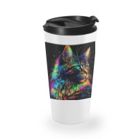 Cat Colorful Popart Travel Mug | Artistshot