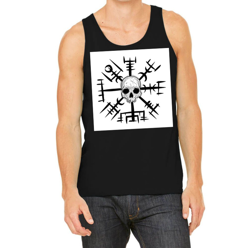 Viking Vegvisirsketch  Yellow Nature Tank Top | Artistshot