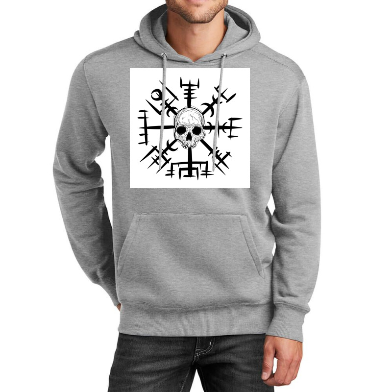 Viking Vegvisirsketch  Yellow Nature Unisex Hoodie | Artistshot