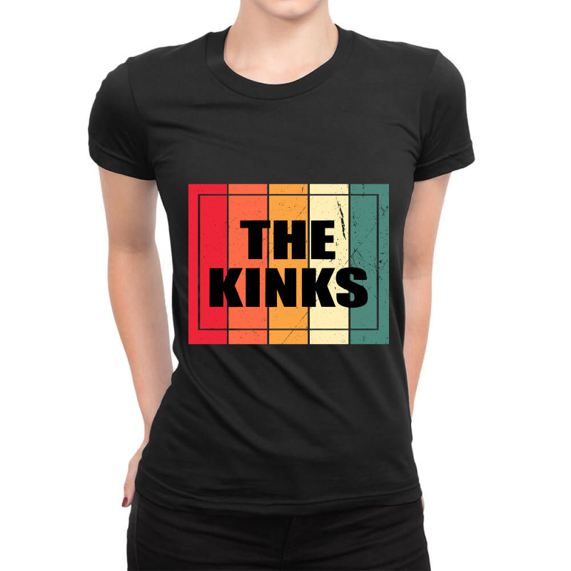 Personalized Name Kinks Birthday 70s 80s 90s Vintage Styles Ladies Fitted T-Shirt by cubicgetting01 | Artistshot