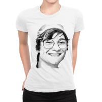 Michael Reeves Headshot Drawing Merch Ladies Fitted T-shirt | Artistshot