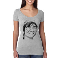 Michael Reeves Headshot Drawing Merch Women's Triblend Scoop T-shirt | Artistshot