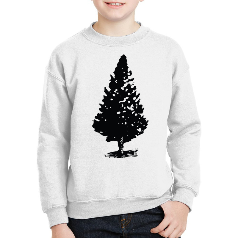 Christmas Tree Design, Tree Artwork, Single Tree Design, Conifer Youth Sweatshirt by traumafemales188 | Artistshot