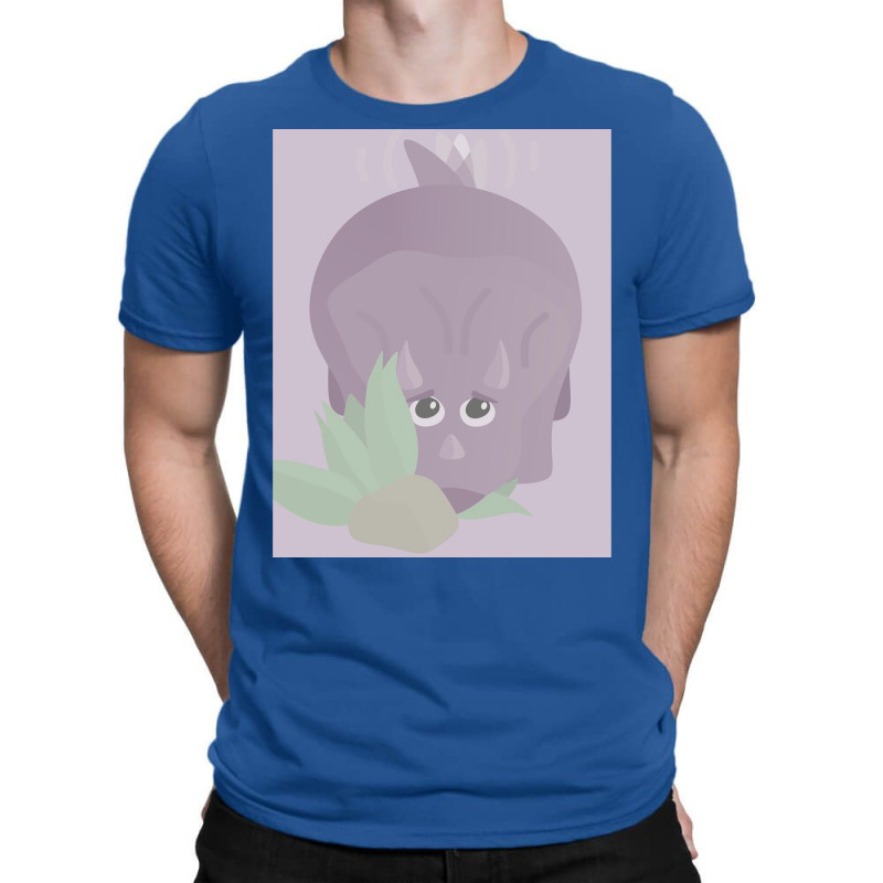 Fat Triceratops Trying To Hide Poster Gift T-shirt | Artistshot