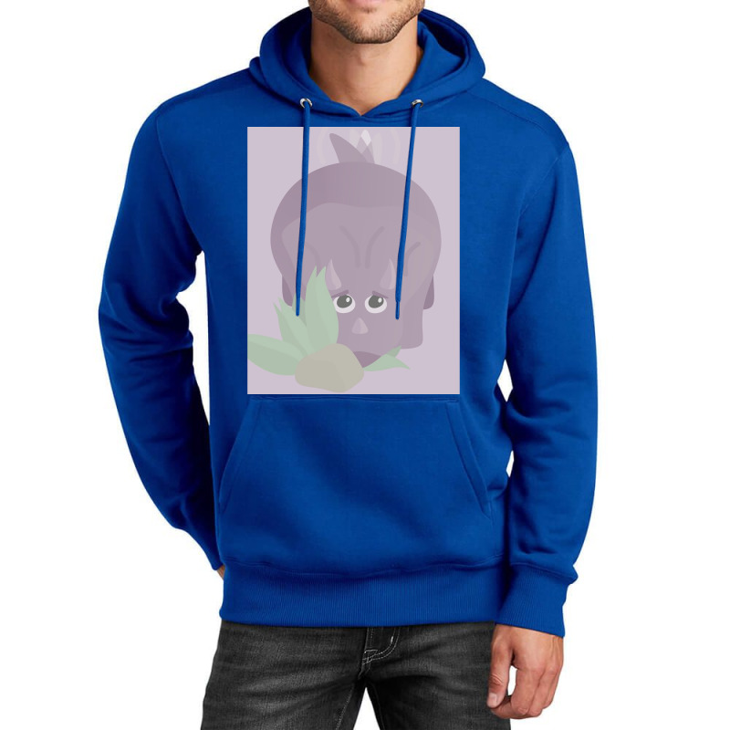 Fat Triceratops Trying To Hide Poster Gift Unisex Hoodie | Artistshot