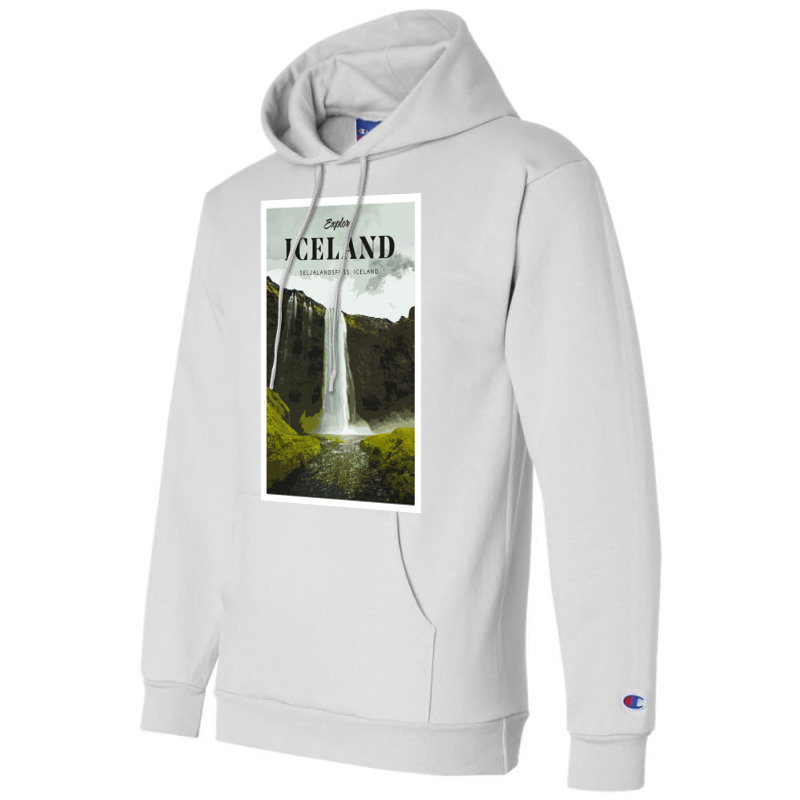 Visit Iceland  Boy Cool Champion Hoodie | Artistshot