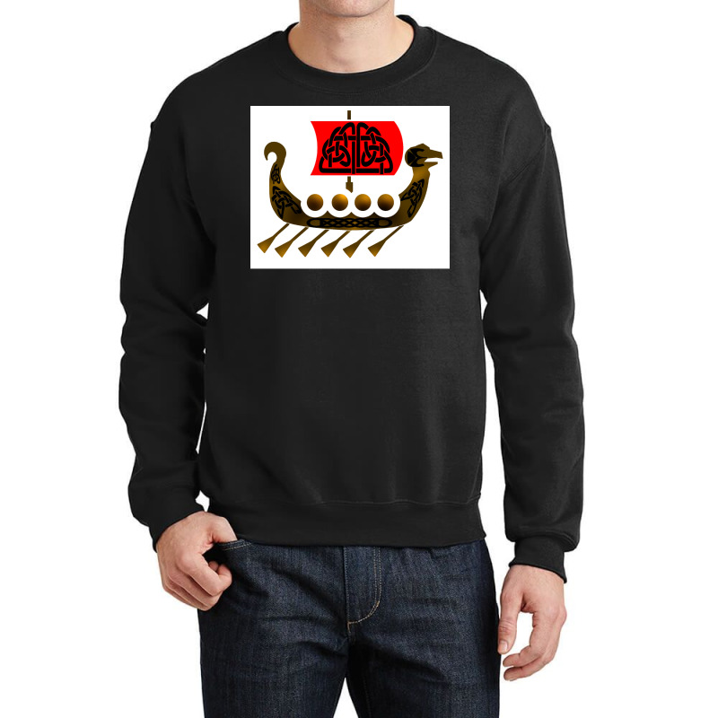 Voyage Viking  Yellow Nostalgia Crewneck Sweatshirt | Artistshot