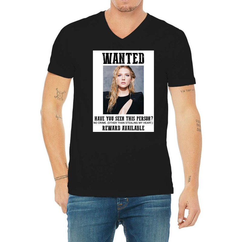 Wanted Katheryn Winnick  Retro Girl V-neck Tee | Artistshot