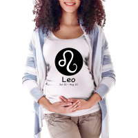 Leo Horoscope Maternity Scoop Neck T-shirt | Artistshot