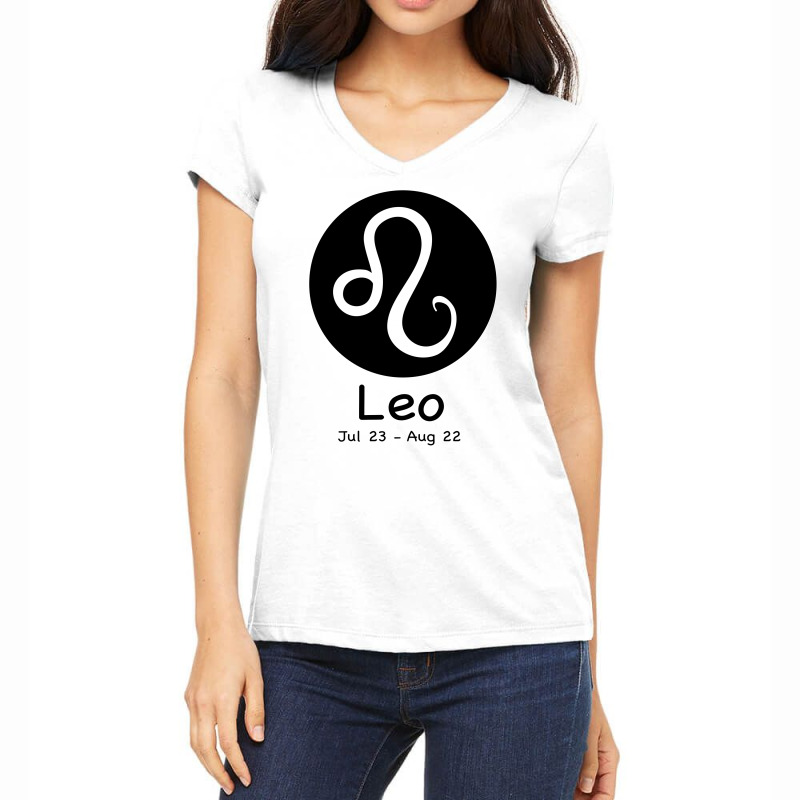 Leo Horoscope Women's V-Neck T-Shirt by Bettercallsaul | Artistshot