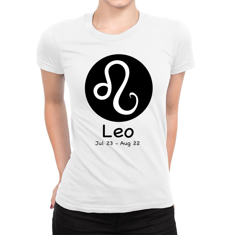 Leo Horoscope Ladies Fitted T-Shirt by Bettercallsaul | Artistshot