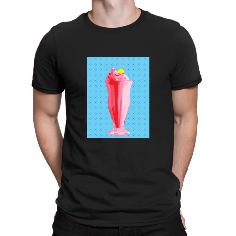 Red Milkshake Pop Art T-shirt | Artistshot