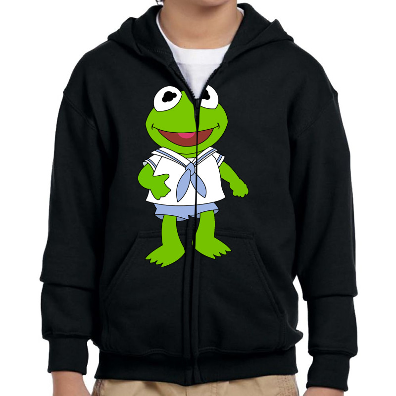 Baby Frog Youth Zipper Hoodie by genuinelyseriously4 | Artistshot