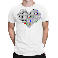 Minesweeper Heart Love Cute Valentine Day Long Sleeve T Shirt T-shirt | Artistshot